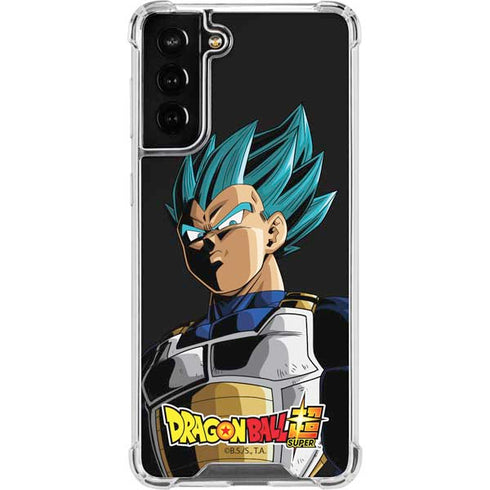 Dragon Ball Super Vegeta Galaxy S21 FE Clear Case